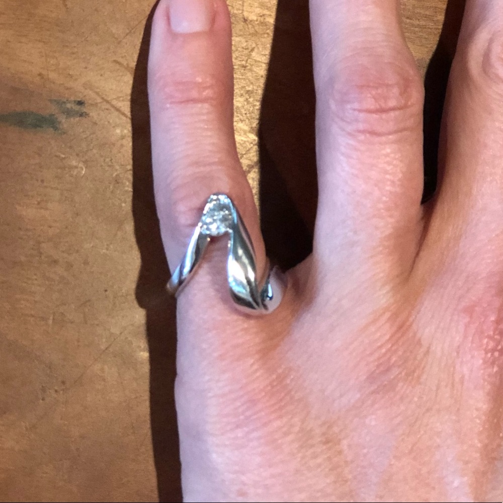 Sterling silver ring size 5.